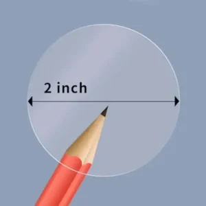 2 Inch Round Clear Seal Stickers, Transparent Envelope Mail Wafer Seal Self Adhesive Package Circle Label (1bag,288PCS)