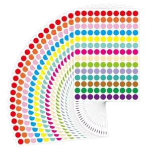 3080 PCS 0.5 Inch 14 Colors Color Coding Labels Circle Dot Stickers, Can be Used in Offices, Student Classrooms and Other Scenes