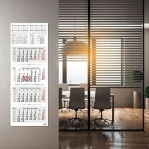5-Month Calendar Information - School Holidays, Holidays and Yearly Overview 2025, Wall Calendar I 33 x 100 cm, Decorative Large Format with 4 Individual, Perforated Calendar Blocks