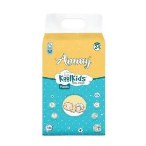 Ammy Koolkids Baby Diaper Pants, XL Size (24 Count), 12-17Kg, Super Soft, Smart Fit System
