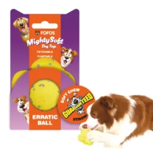 BarkButler FOFOS Ultra-Durable Dog Ball Yellow