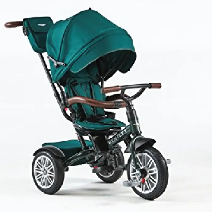 Bentley 6 in 1 Baby Tricycle and Stroller with Bentley Bag (Green)