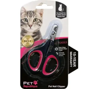Cat Nail Clippers by Pet Republique – Professional Stainless-Steel Nail Clipper for Cats, Kittens, Hamster, Rabbits, Birds, & Small Breed Animals