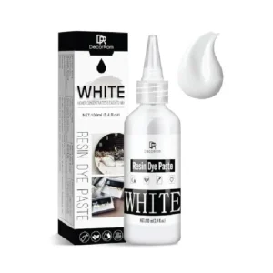 Epoxy Resin Pigment Paste - 100ml High Concentrated White Dye Paste for Ocean Waves, Cells, Lacing, UV Resin Art, Painting, Coasters