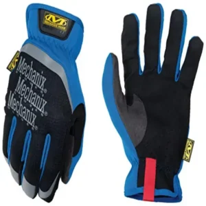Mechanix Wear: FastFit Work Glove with Elastic Cuff for Secure Fit, Performance Gloves for Multi-Purpose Use, Touchscreen Capable Safety Gloves for Men (Blue, XX-Large)