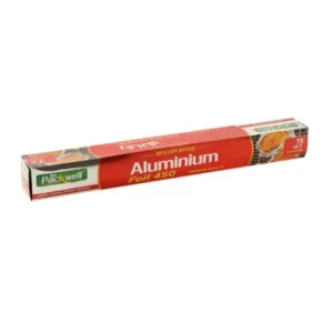 Packwell Aluminum Foil Heavy Duty, 45 cm Size 450 mm, 75 SQF 1 Roll BPA Free Anti-Bacterial Anti-Fungal