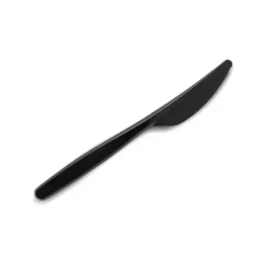 Packwell Plastic MD Knife 50-Pieces, Black