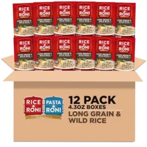 Rice-A-Roni Long Grain & Wild Rice with Herbs, 4.3 Ounce Pack of 12
