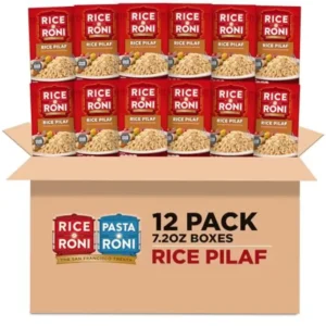 Rice-A-Roni Rice a Roni, Rice Pilaf, Pasta and Rice Mix 7.2 Ounce (Pack of 12 Boxes)