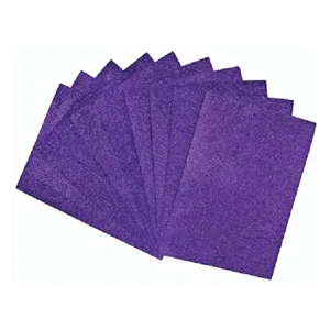 A4 Glitter Foam Sheet Sparkle Color, for Art & Craft, Decoration, Gift Wrapping, Scrapbooking, Craft Project, Etc (Purple)
