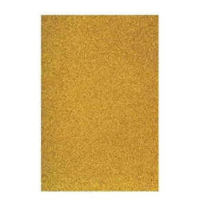 A4 Glitter Foam Sheet Sparkles Color, for Art & Craft, Decoration, Gift Wrapping, Scrapbooking, Craft Project, Etc (Yellow)