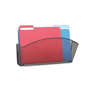 Safco 5653BL Onyx Mesh Wall Pocket - Black