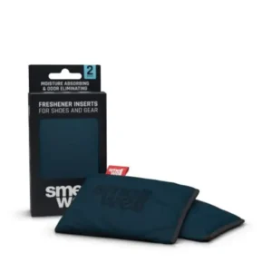 SmellWell Odor Eliminating Air Purifying Bags (2 Pack 100g) Activated Bamboo Charcoal Air Freshener for use from Gym to Car to Home (Blue)