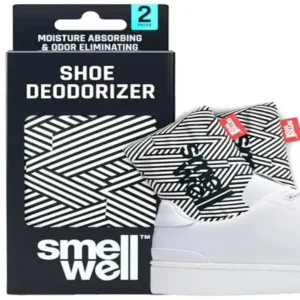 SmellWell Odour Eliminating Air Purification Bags (Pack of 2, 100g) Activated Carbon Air Freshener Bamboo Charcoal for Use from Gym to Car to Home