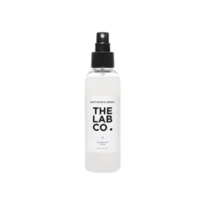 The Lab Co. Anti Static Solution Spray 150ml. Removes static and clinging. A static remover for all fabrics. Stops friction between clothing.
