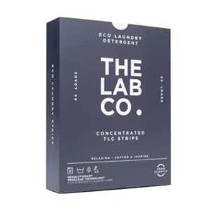 The Lab Co. Eco Friendly Ultra Concentrated Non Organic Detergent Strips with Relaxing Cotton & Jasmine Fragrance for Hand and Machine Wash.Holds up to 64 Loads