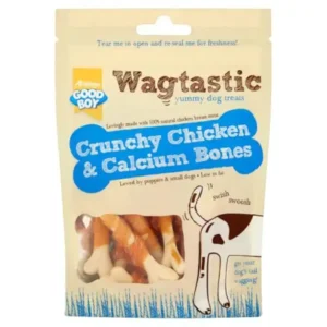 WAGTASTIC CHICKEN & CALCIUM BONES 90G