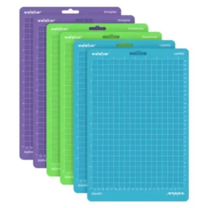 Welebar 8.5"x12" Cutting Mats for Cricut Joy Xtra, Variety Adhesive(StandardGrip,LightGrip,StrongGrip,6 Mats) Sticky Non-Slip Cut Mat for Sewing Quilting Crafts