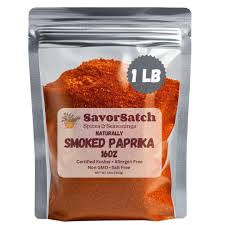 SavorSatch Smoked Paprika - Naturally Smoked Sweet Paprika, Certified Kosher, 8 Ounce Resealable Pouch | Bulk Spice for Cooking, Seasoning, and Grilling - 8 Ounce (Pack of 1)