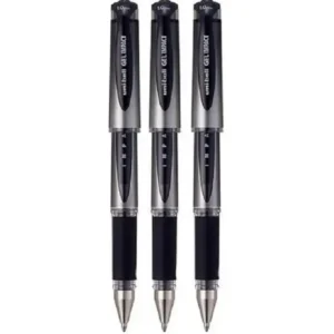 uni-ball Uni Ball Assorted Colour Pack Of Capped (UM-153S) Gel Impact Rollerball Pen Ball Point Pens Broad 1mm Nib Tip 0.6mm Line Width Ink (1 Of Each Colour - Black Blue Red - 3 Pens)